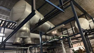 Caldera de vapor industrial