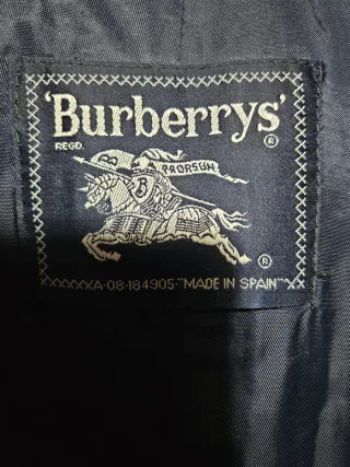 Abrigo Burberrys Azul Multicolor