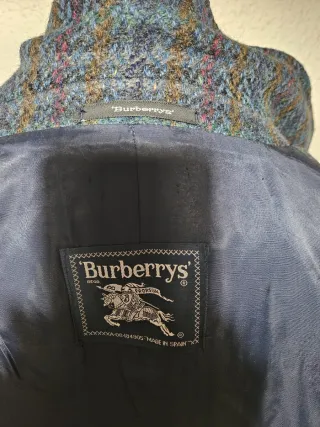Abrigo Burberrys Azul Multicolor
