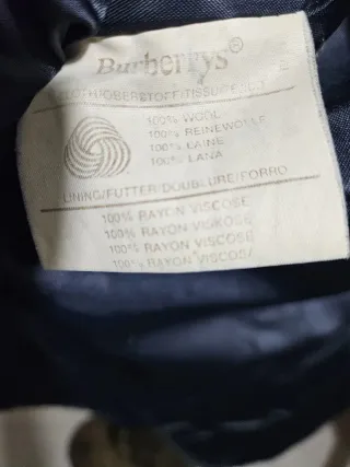 Abrigo Burberrys Azul Multicolor