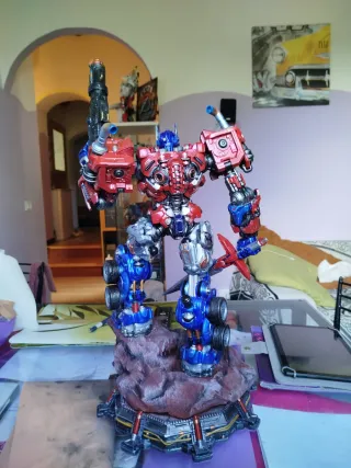 Optimus prime 3d in resina h 60
