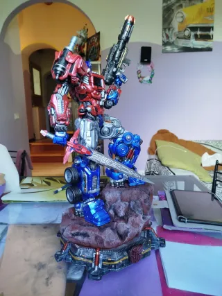Optimus prime 3d in resina h 60