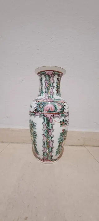 Jarrón de Porcelana Multicolor