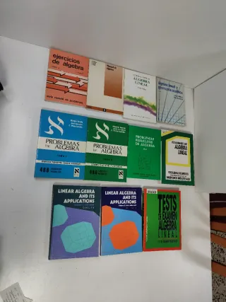 Álgebra, lote de 11 libros