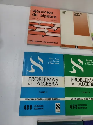 Álgebra, lote de 11 libros