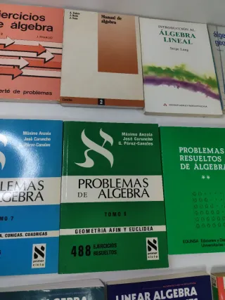 Álgebra, lote de 11 libros