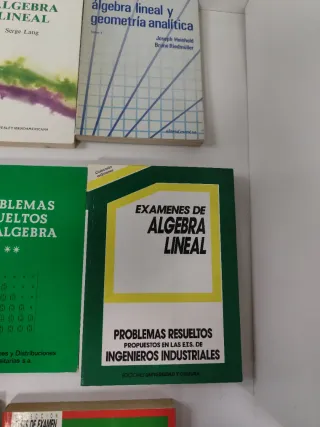 Álgebra, lote de 11 libros
