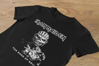 T-shirt Iron Maiden Eddie The Book of Souls Preta