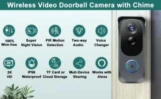 Timbre con Video Cámara Inteligente 1080P HD