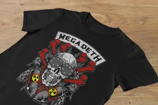 T-shirt Megadeth Preta