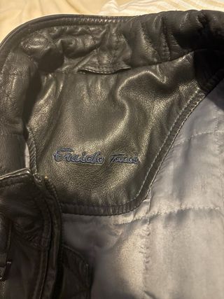 Chaqueta CUERO negro EmidioTucci talla L