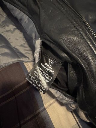 Chaqueta CUERO negro EmidioTucci talla L