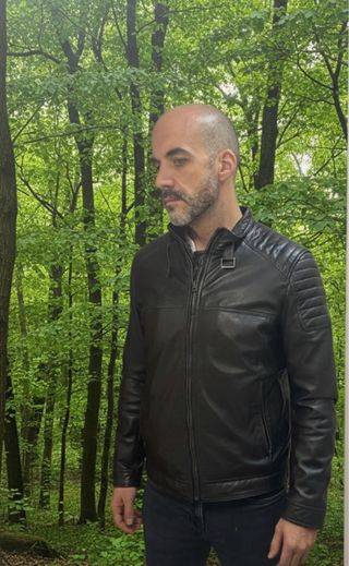 Chaqueta CUERO negro EmidioTucci talla L