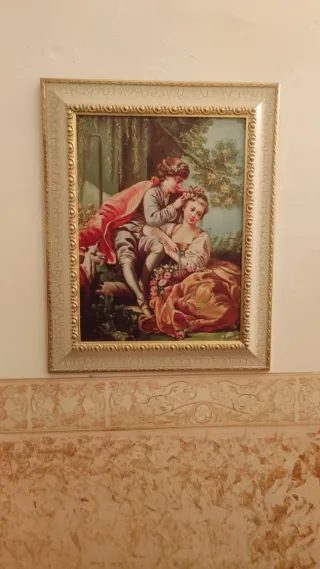 Quadro Valledoro con cornice dorata