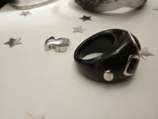 Anillo TOUS original Plata 925 Ónix