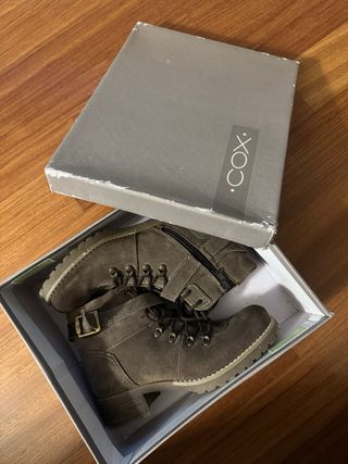 Scarponcini donna marrone/grigio