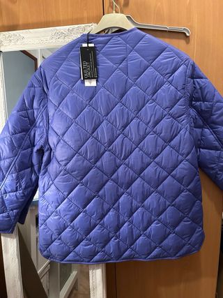 Chaqueta acolchada morada talla M color lila