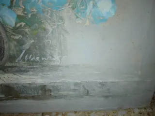 Coppia di quadri con nature morte floreali