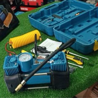 Compressore aria portatile doppio pistone