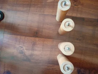 4 Patas Madera 25cm para Canapé/Somier