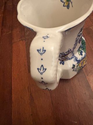 Caraffa in porcellana Davenport floreale