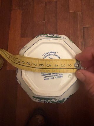 Caraffa in porcellana Davenport floreale