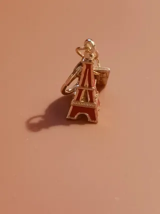 Mini Porta-Chaves da Torre Eiffel [Cor-de-Rosa]