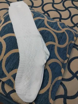 Calcetines calados perlé blancos