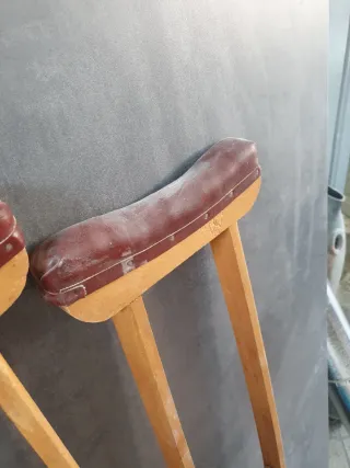 Muletas de madera clásicas – Buen estado