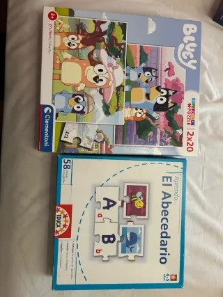 Puzzles Bluey y El Abecedario Clementoni Educa