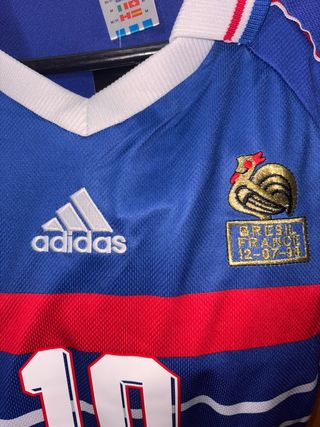 Camiseta Adidas Zidane Francia 1998 talla M