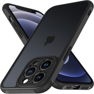 ivoler Funda Mate Negro para iPhone 12 Pro MAX 6.7