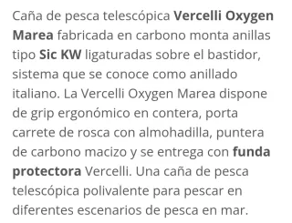 Caña Surfcasting Vercelli Oxigen Marea