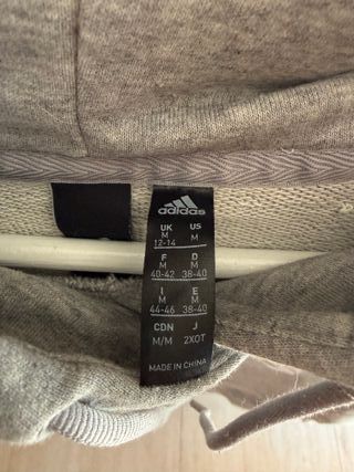 Sudadera Adidas Gris Talla M