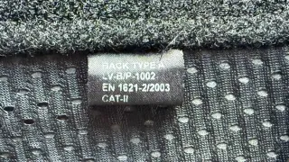 Paraschiena protettivo nero