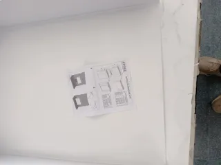 Tapa para colector de fontanería blanca