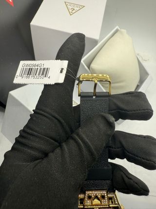 Reloj Guess Hombre Original Nuevo Dorado Negro