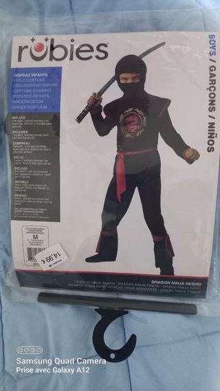 Disfraz Ninja Infantil Robies + Disfraz Diabla Adu