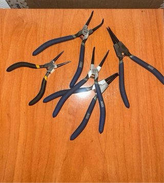 Alicates punta fina circlips/pasadores Alyco