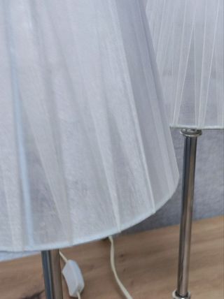 Juego 2 Lámparas Elegantes Mesita Noche