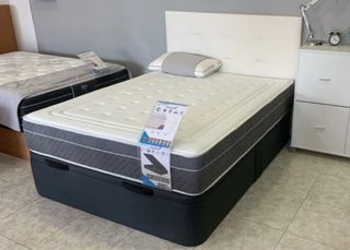 Canapé abatible blanco y negro