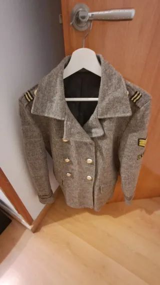 Chaqueta militar mujer gris M/L