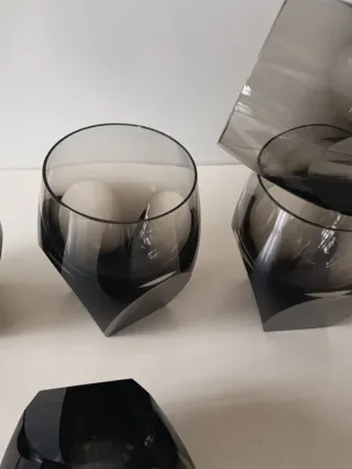 Vasos Moser Cristal Ahumado Set 6