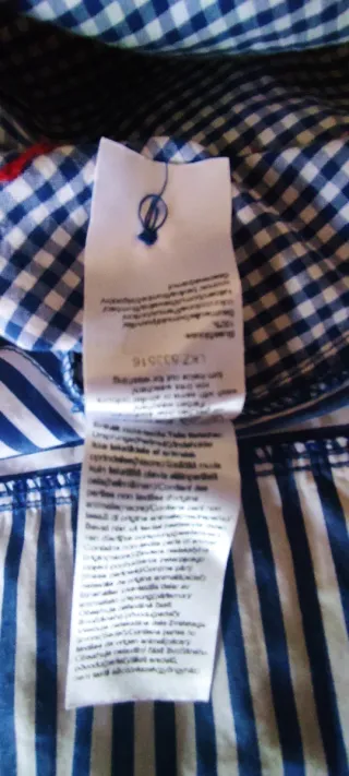 Camicetta donna Leisen quadri blu