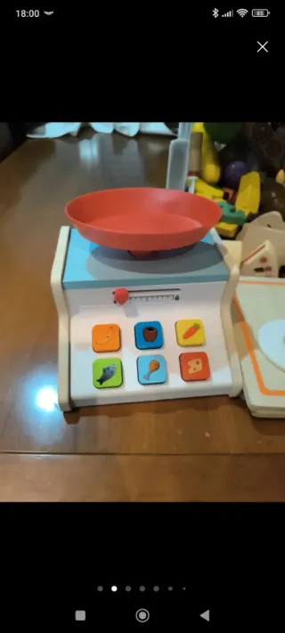 Juguetes de madera para pizza