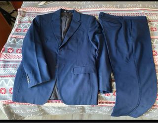 Traje Chaqueta Zara Azul talla 46