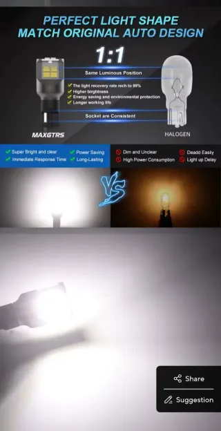 Bombillas LED MAXGTRS