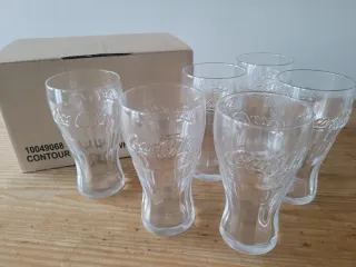 6 Bicchieri Coca Cola Contorno