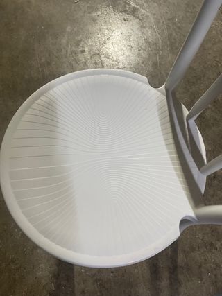 Sillas de resina blancas (pack) 12€