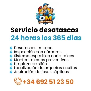 Desatascos fontaneria urgencias 24 horas